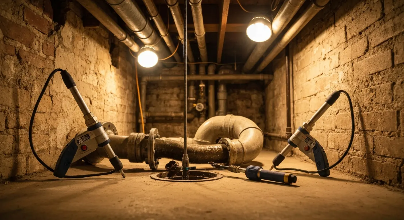 Plumbing service in West Philadelphia rowhouse