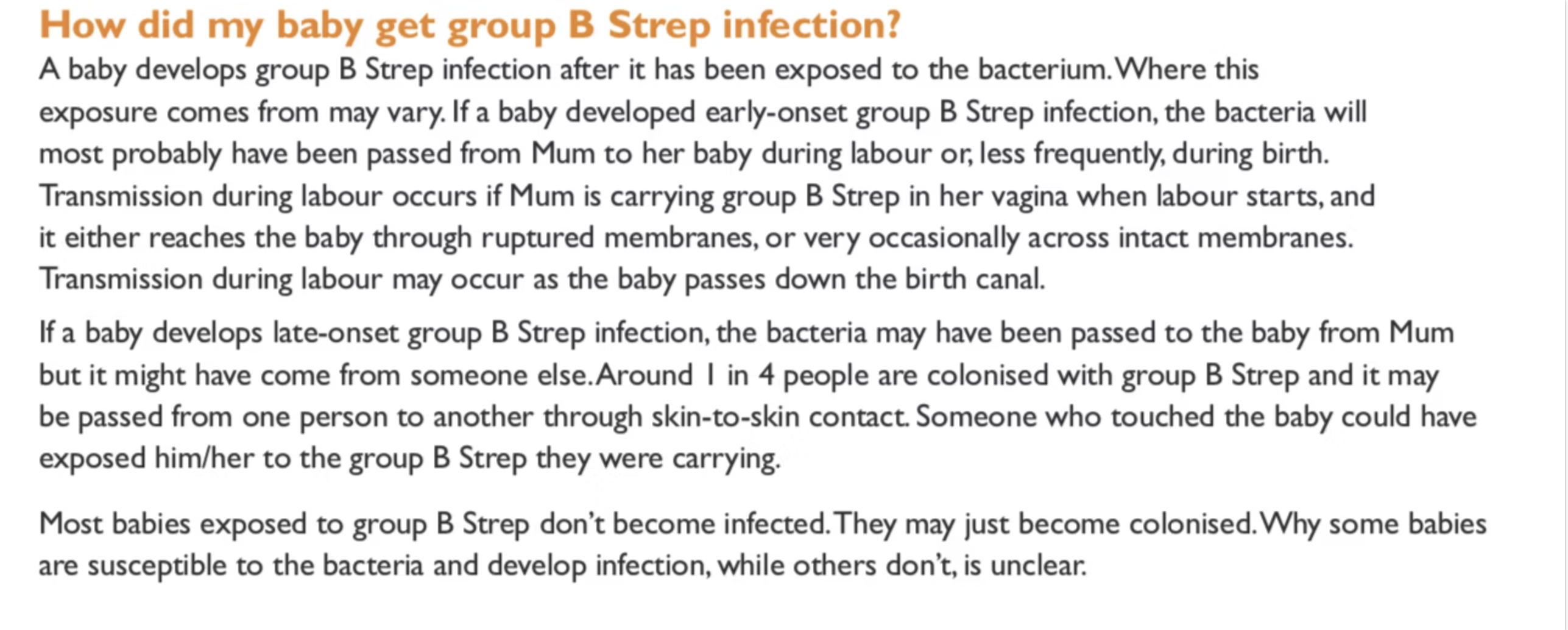 B strep B strep