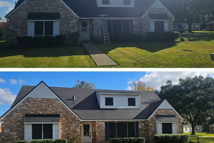 House washing done by Cypress Shine Exterior Cleaning Services House washing done by Cypress Shine Exterior Cleaning Services