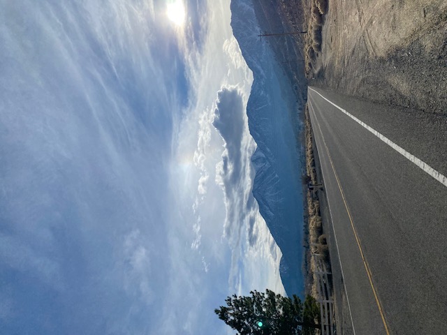 We live on the other side of the mountain in California!