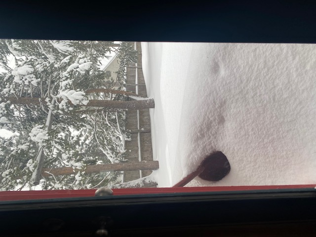 Another foot and a half! Good for the snowpack!