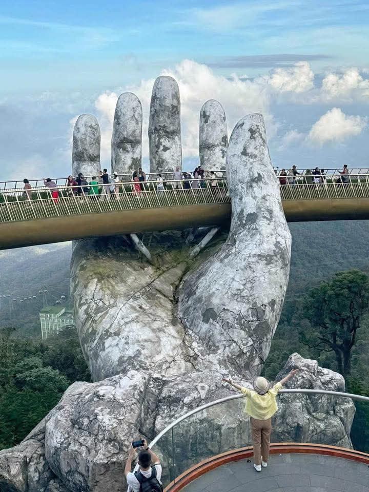 The very LOVEly Golden Bridge, in Vietnam, my Mom's friend Ebony was there!
