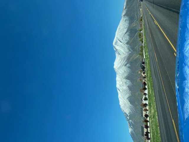 This photo was taken as we headed from the airport in Salt Lake City  and the photo at the top of the blog was taken on our way too!