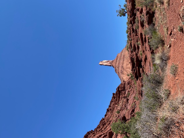 This rock formation is called Castleton Tower;  Robin will climb it soon!  She is AMAZING!!