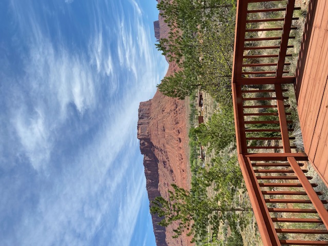 Parriot Mesa and the  Priest and Nuns and Rectory formations to the right