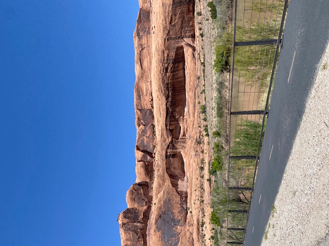 This photo was taken from the truck on the way to town
