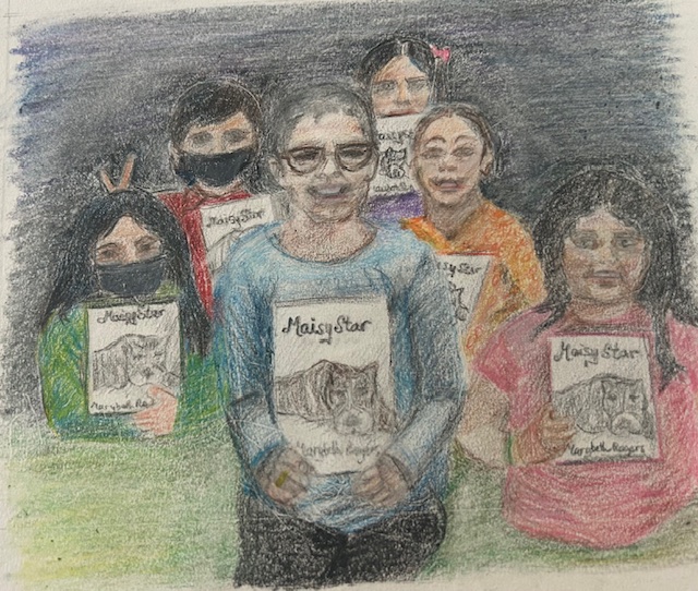 Deb's drawing of my Mom and kids
