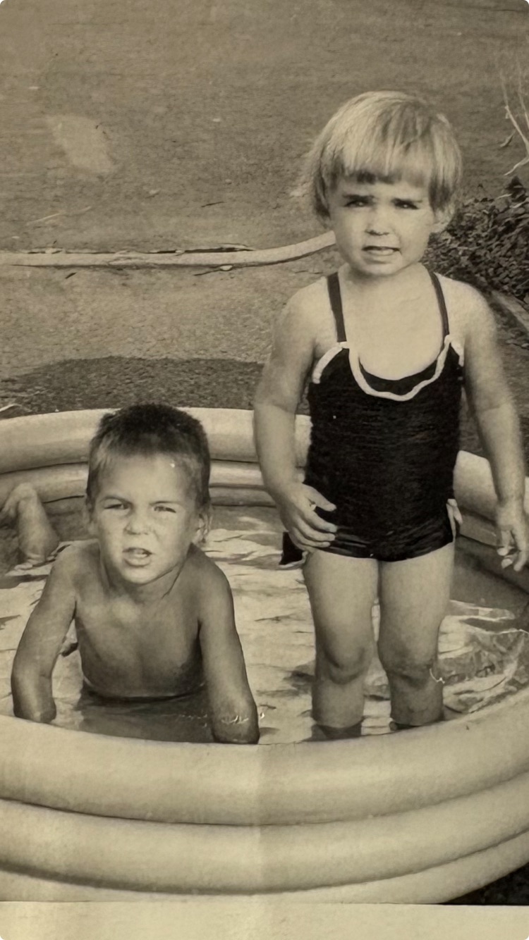 My Mom advocating for more pool time