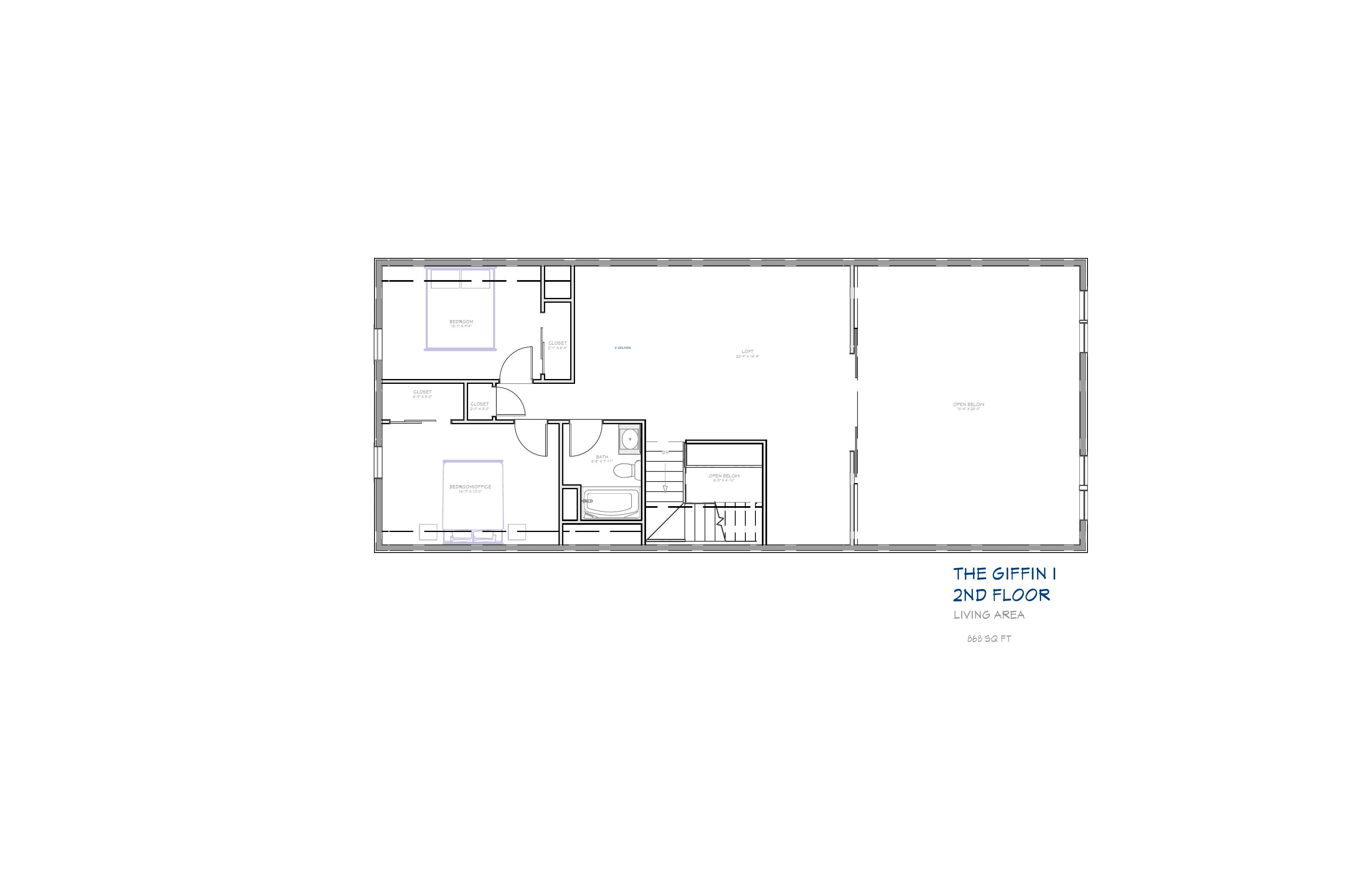 Giffin I Floor Plan - Second Floor