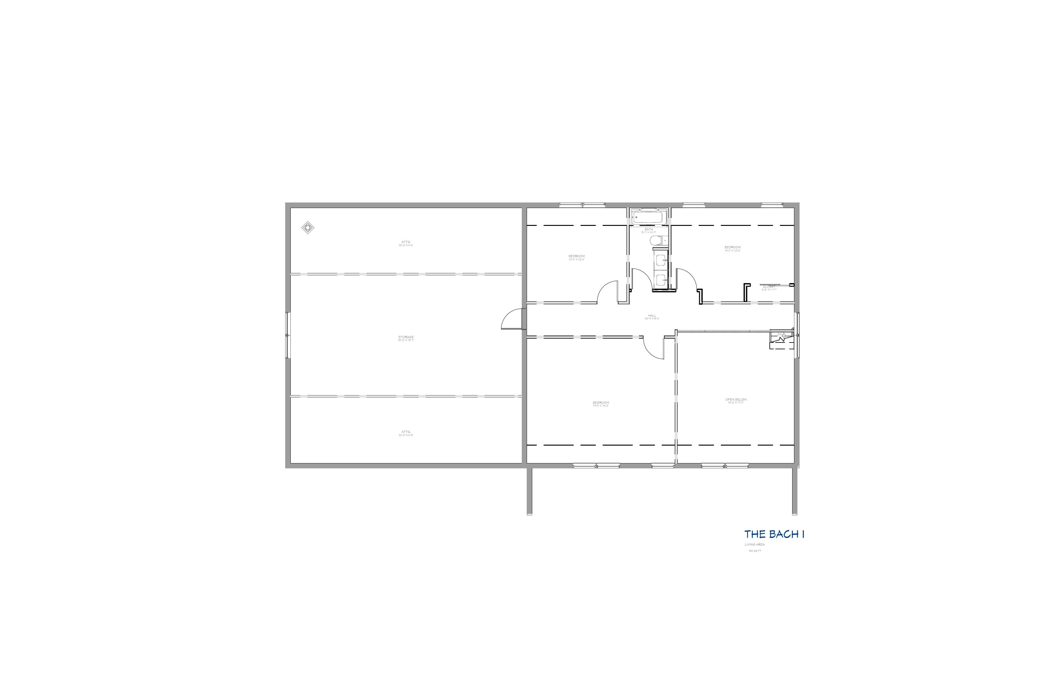 Bach I Floor Plan - Second Floor