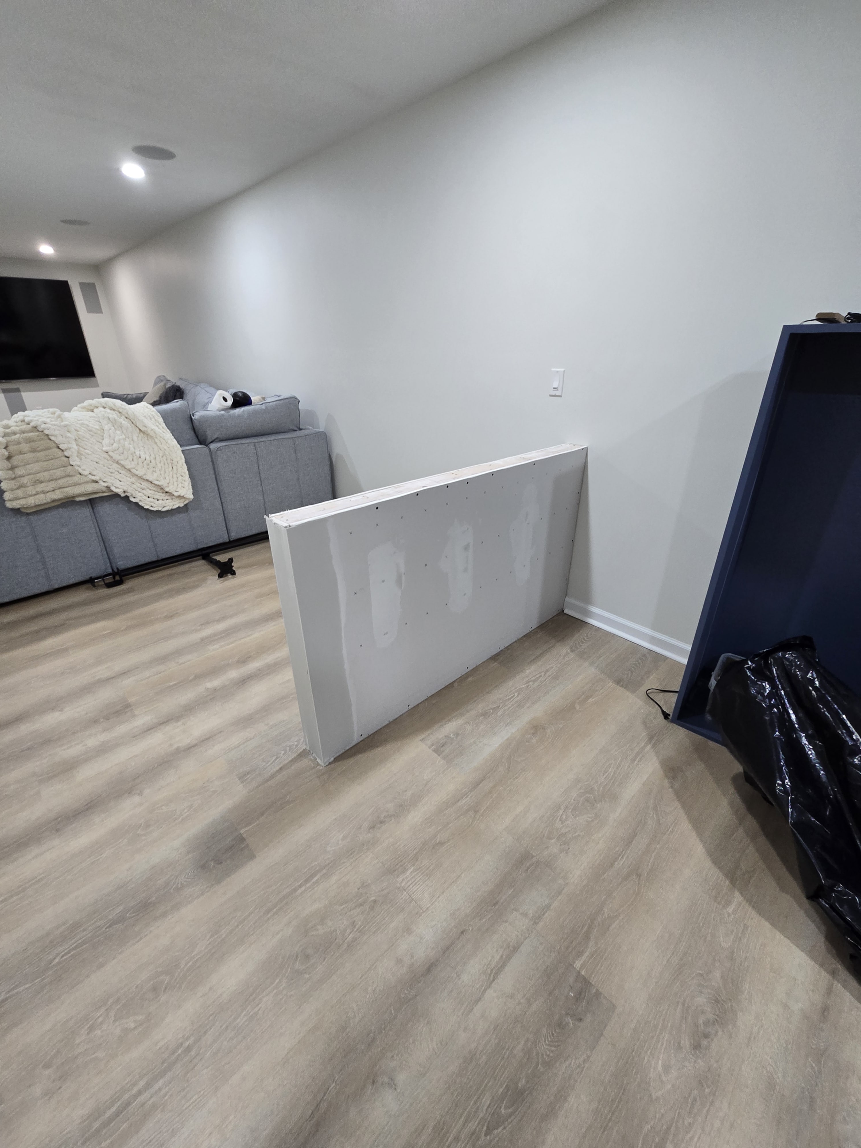 Open layout view showing paint, trim, and lighting upgrades