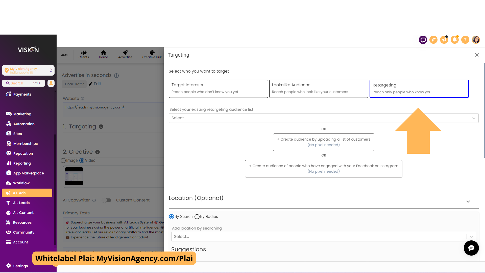 Custom & Lookalike Audiences without a list