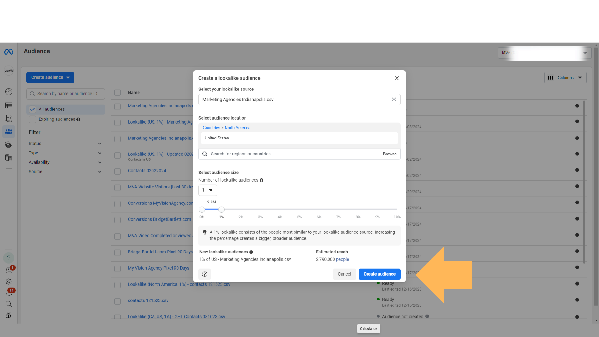 Custom & Lookalike Audiences without a list