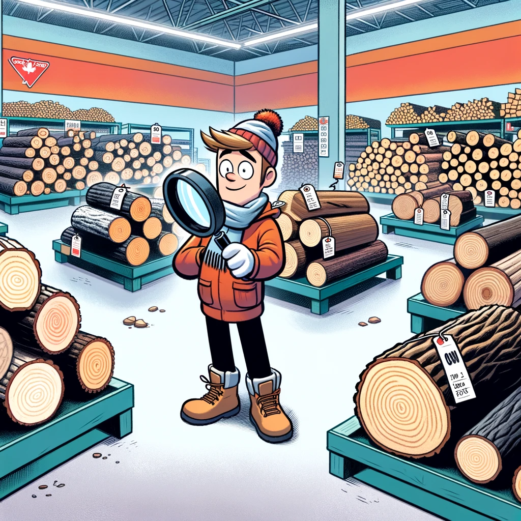 Examining firewood for the right properties