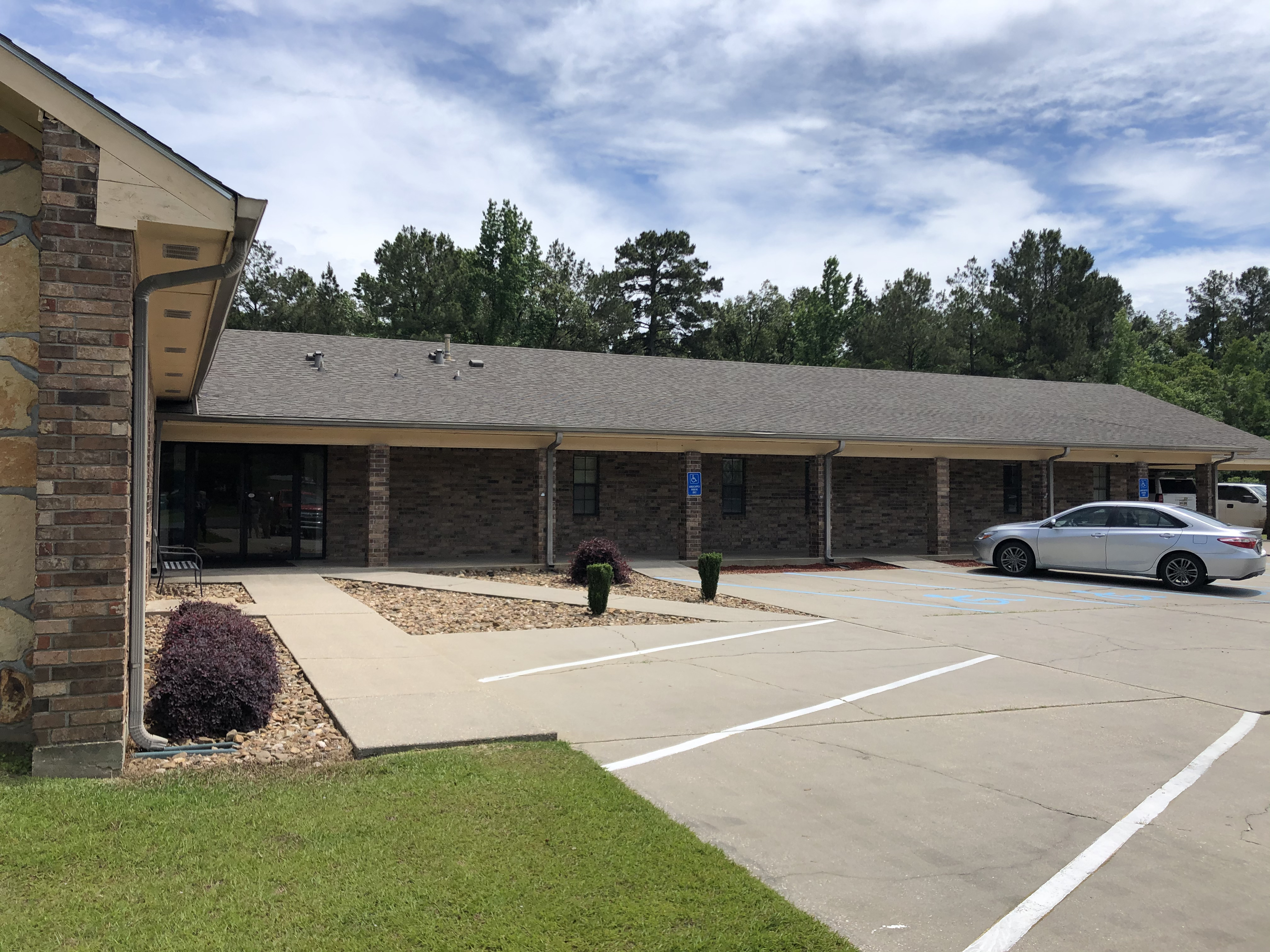 Commercial landscaping job in Monroe, LA