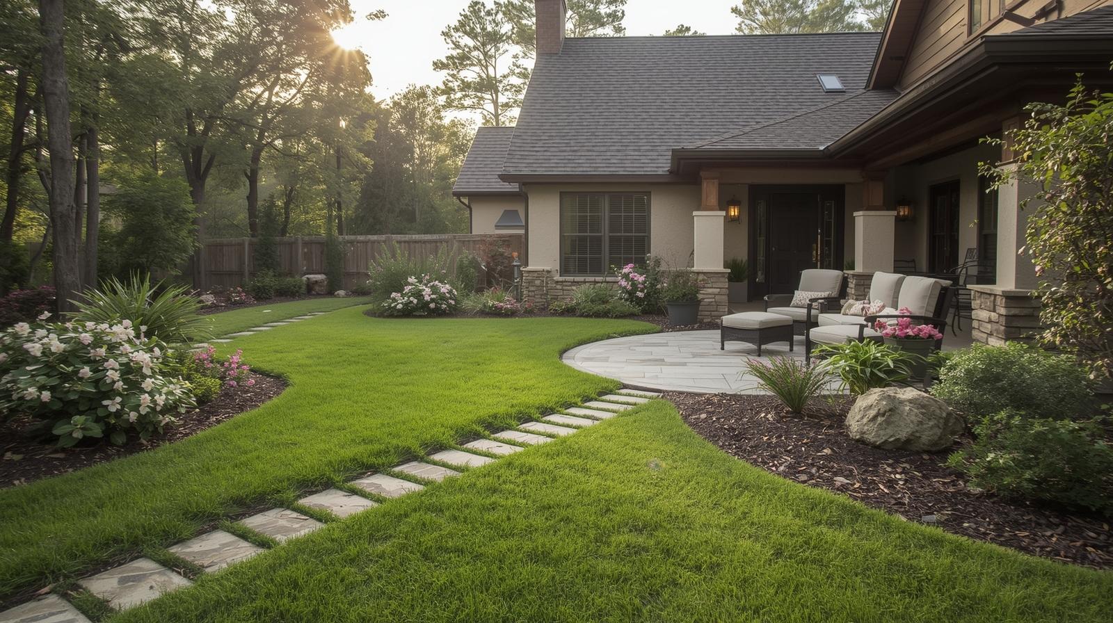 Beautiful landscaping in Sterlington LA