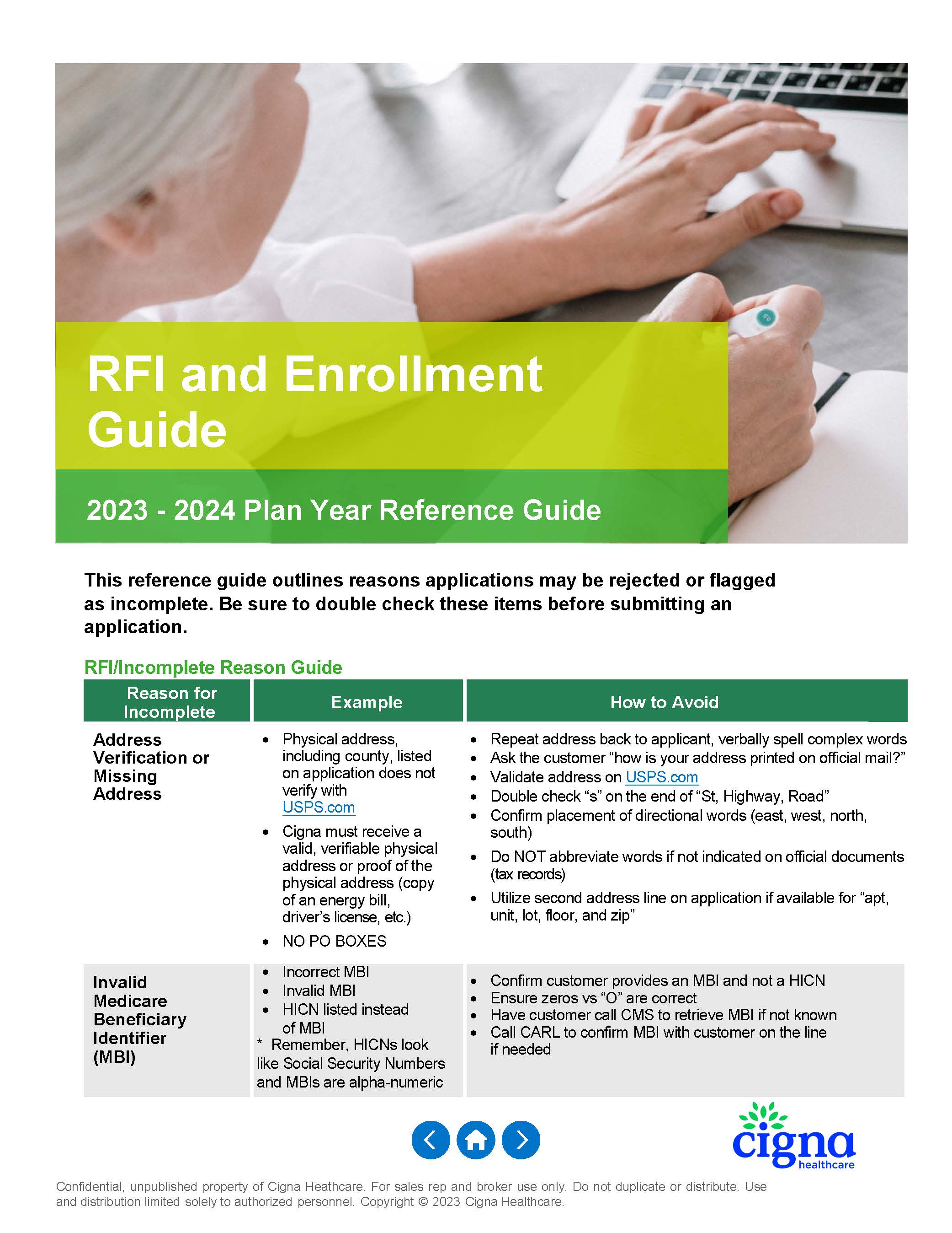 RFI and Enrollment Guide