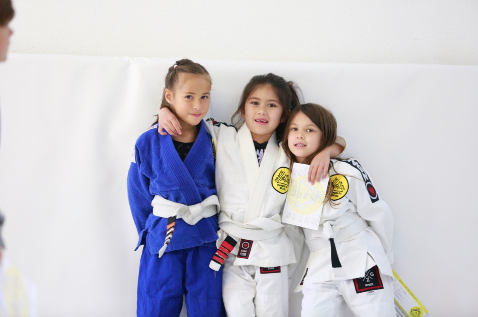 Martial arts instructor with kids