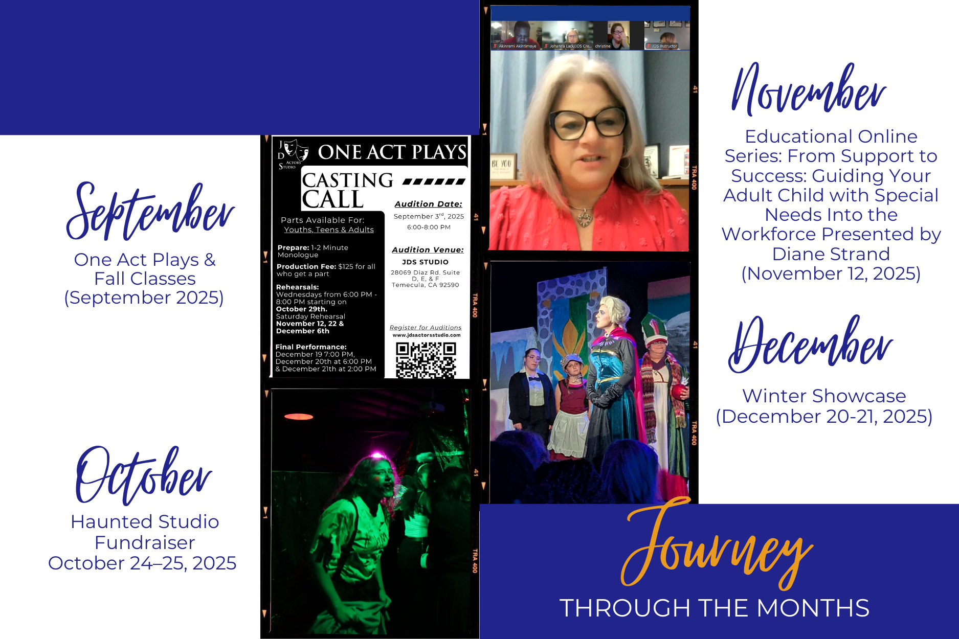 JDS Creative Academy students performing and showcasing artwork celebrating a creative year