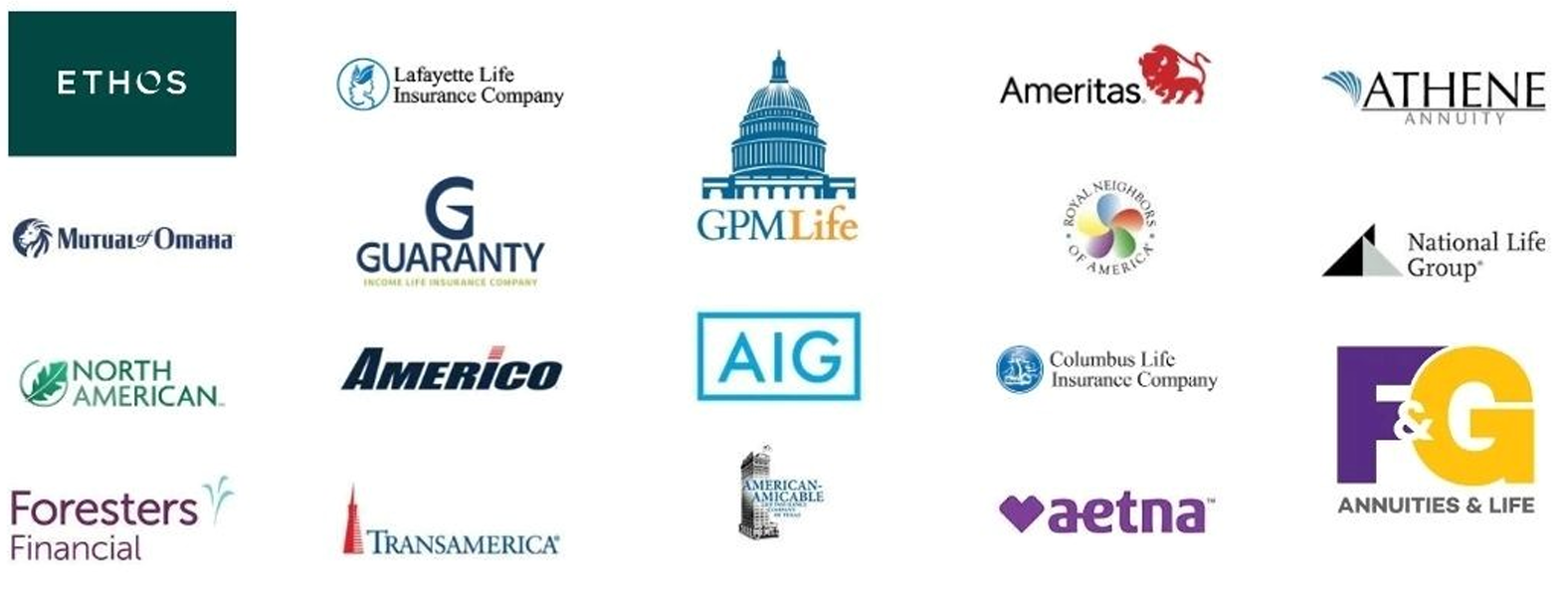 Trusted insurance carrier logos