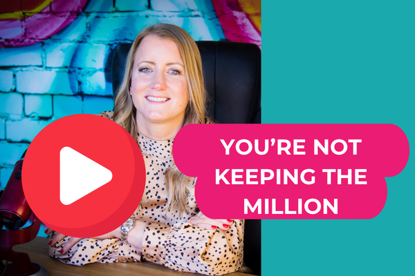 YouTube thumbnail with a photo of Helen Tudor and the text "You’re Not Keeping the Million"" YouTube thumbnail with a photo of Helen Tudor and the text "You’re Not Keeping the Million""