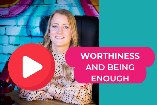 YouTube thumbnail with a photo of Helen Tudor and the text "Worthiness & Being Enough" YouTube thumbnail with a photo of Helen Tudor and the text "Worthiness & Being Enough"