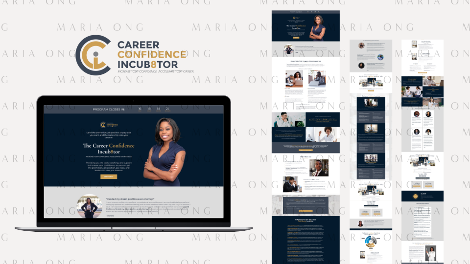 Career Confidence Incubator Sales Page Design