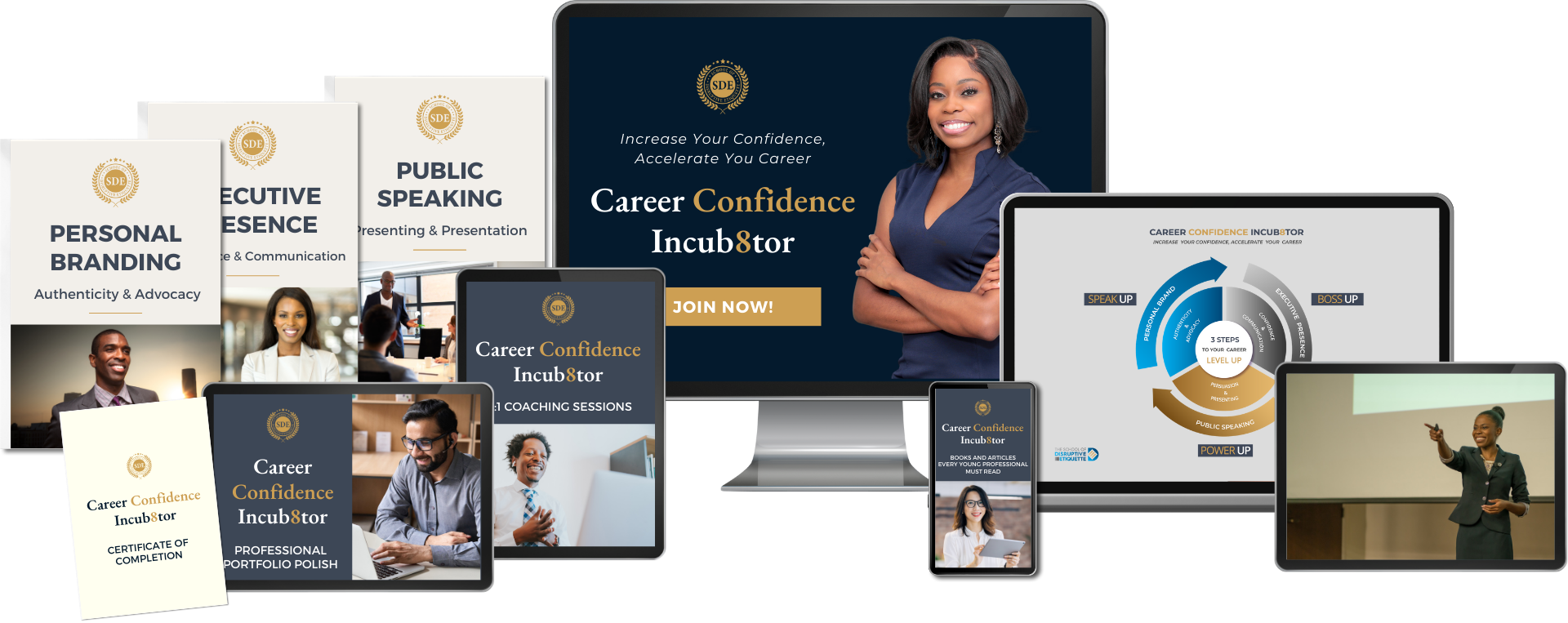 Career Confidence Incubator Mockup Design