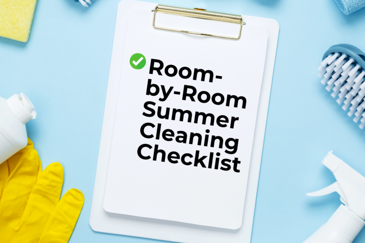 Summer cleaning checklist
