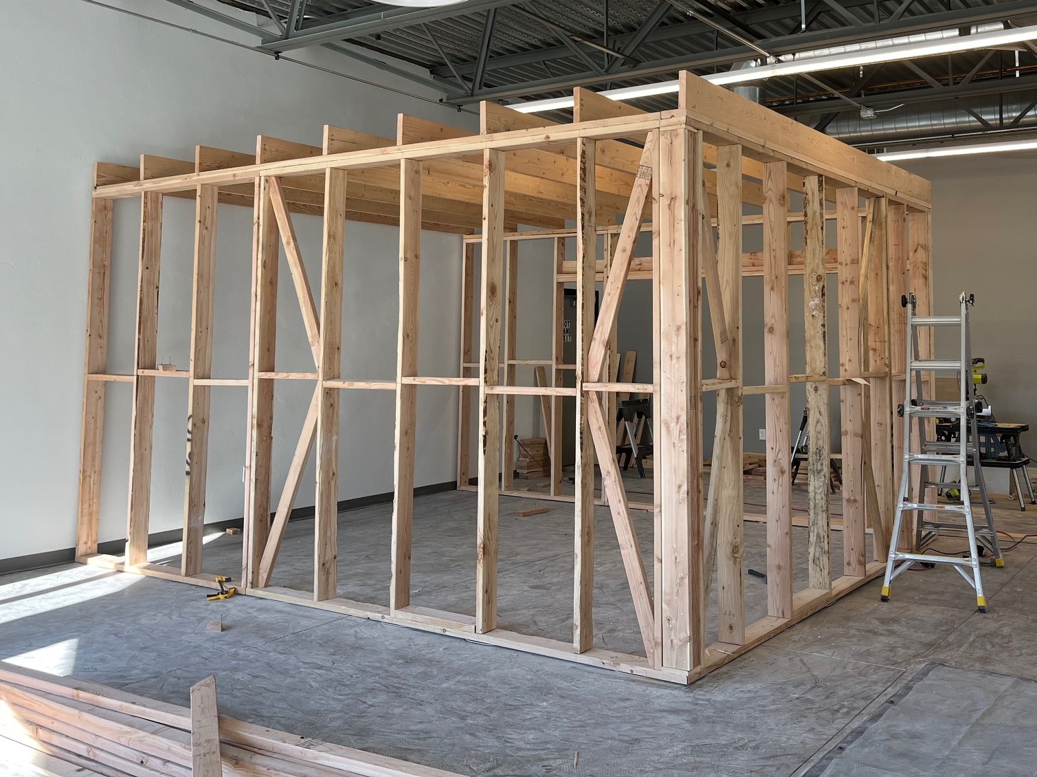 cozy corner viewing room being built by hand by owner leo bratenas at create gallery and frames a fine art gallery and custom frame shop in garden city idaho cozy corner viewing room being built by hand by owner leo bratenas at create gallery and frames a fine art gallery and custom frame shop in garden city idaho