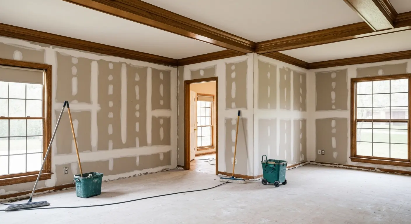 Fire damage restoration in Harris County home