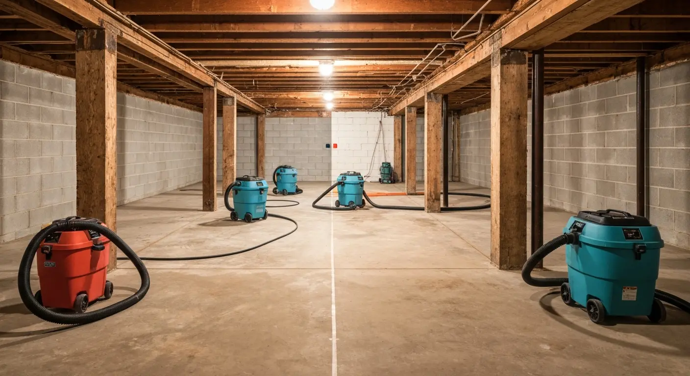 Sewage backup cleanup