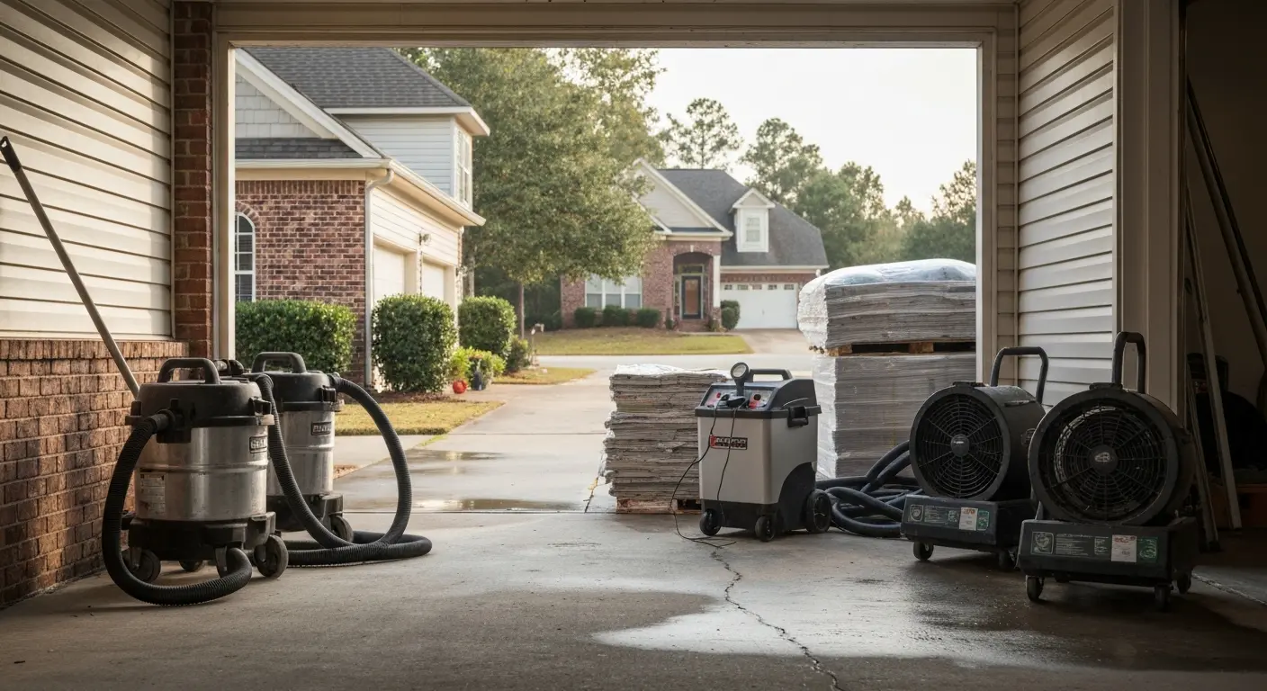 Storm damage cleanup