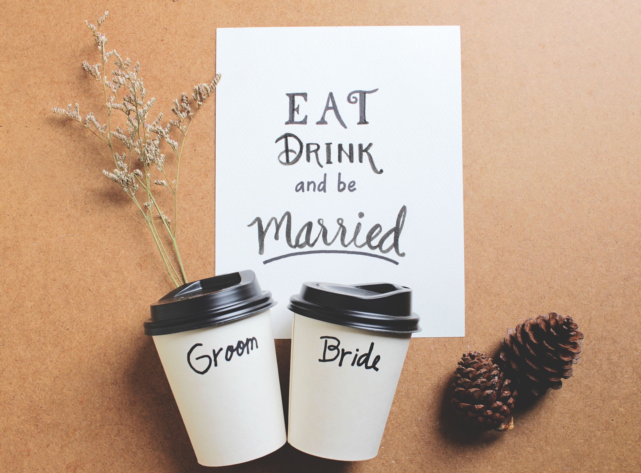 a coffee themed wedding a coffee themed wedding