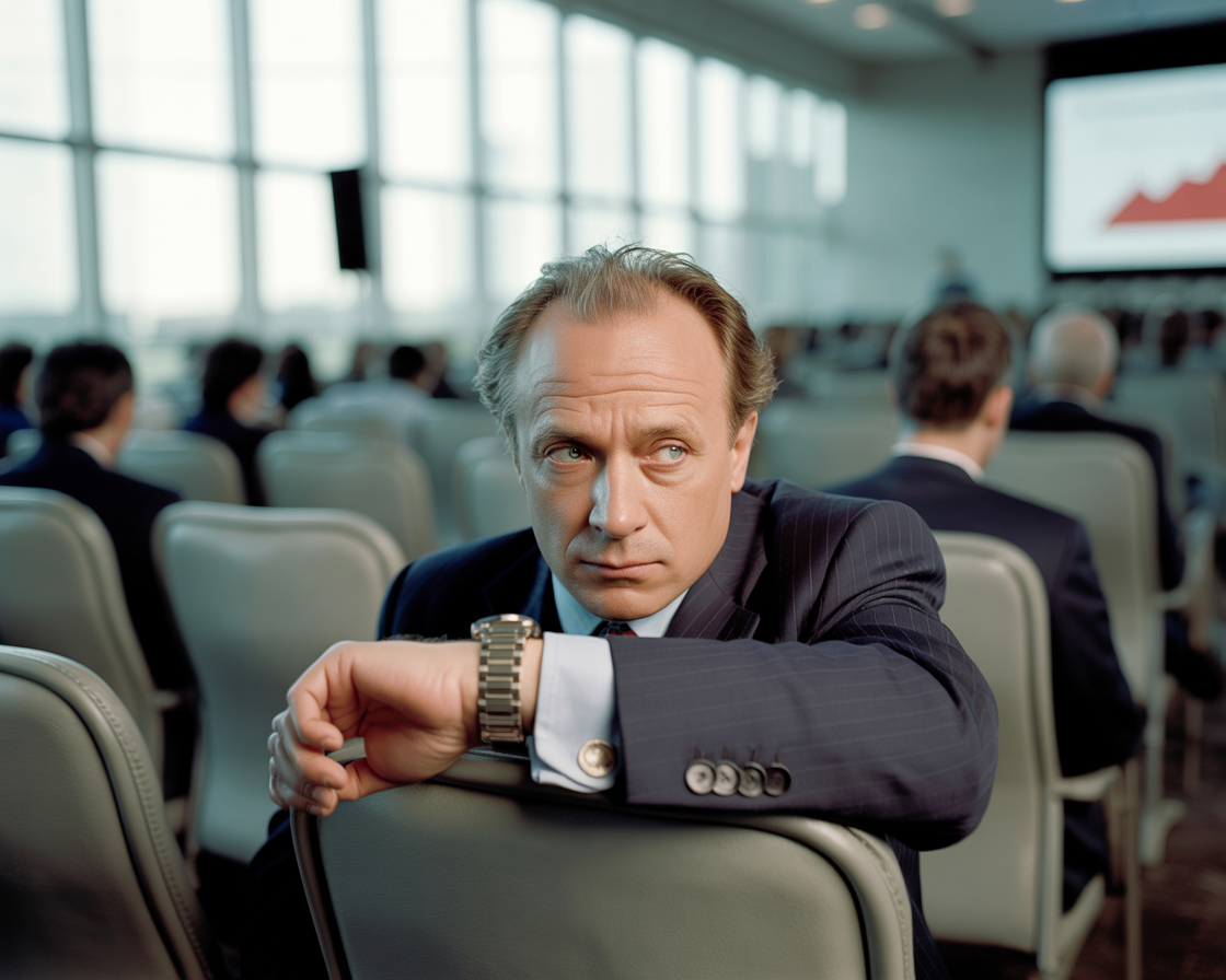 bored at a corporate meeting bored at a corporate meeting