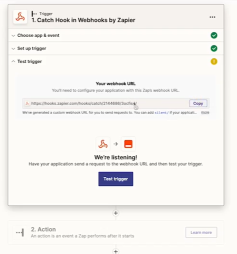 zapier sending webhook to handwrytten to create personalized cards for mortgage loan officers