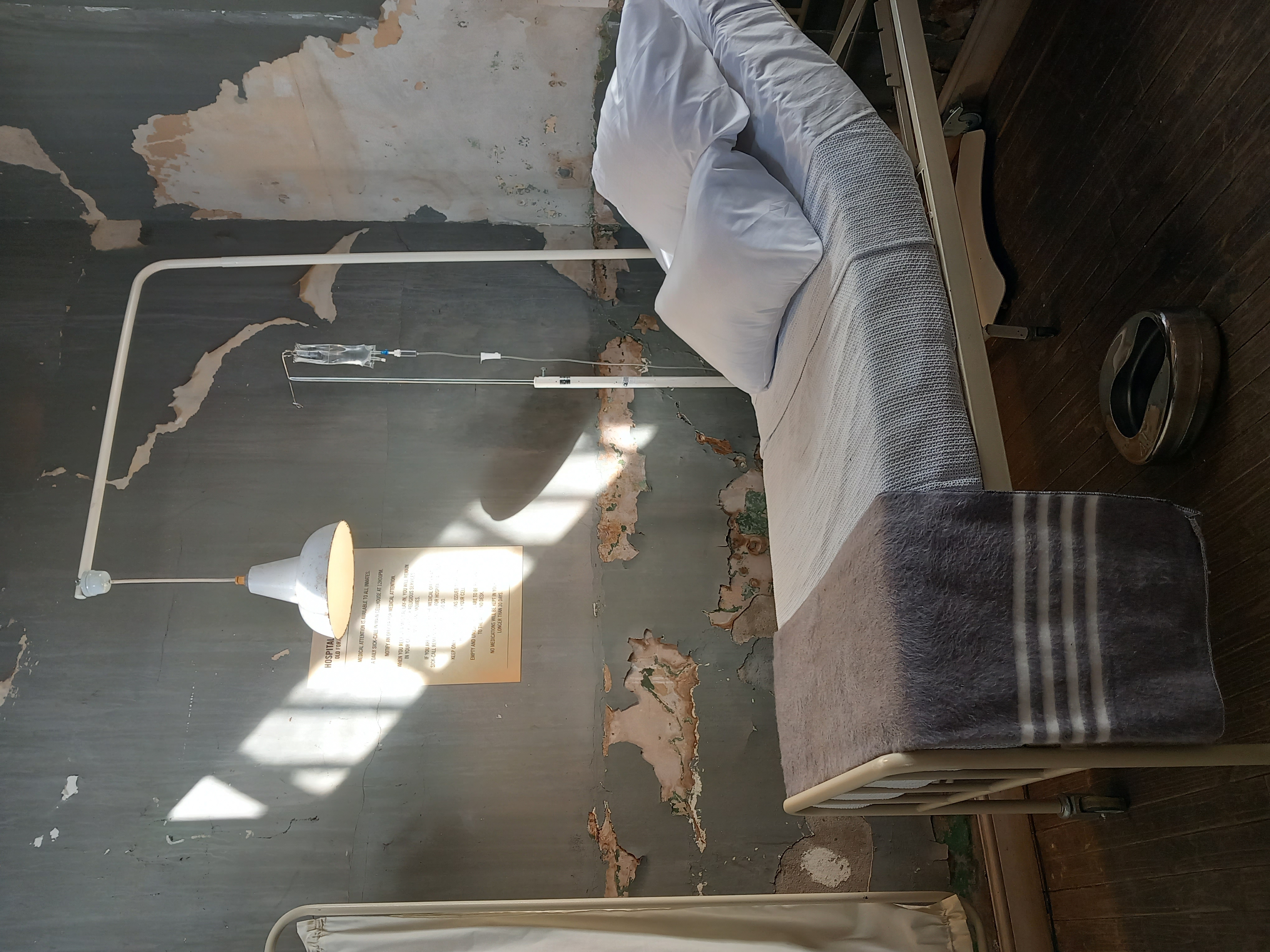 Mandela’s hospital bed ‘cell’ at the Old Fort Mandela’s hospital bed ‘cell’ at the Old Fort