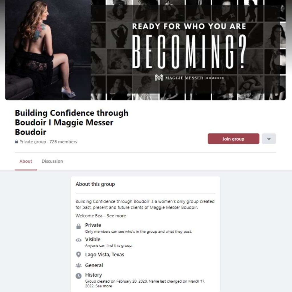 Facebook ™ Group - Building Confidence