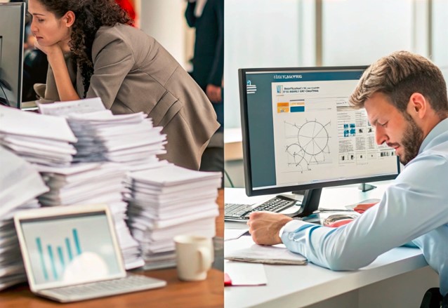 Diferencias empresariales evidentes ante la falta de integración de inteligencia artificial en la gestión de información corporativa. Diferencias empresariales evidentes ante la falta de integración de inteligencia artificial en la gestión de información corporativa.