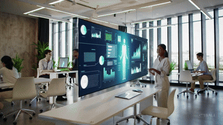 Equipo evaluando herramientas con inteligencia artificial para empresas en un entorno corporativo moderno. Equipo evaluando herramientas con inteligencia artificial para empresas en un entorno corporativo moderno.