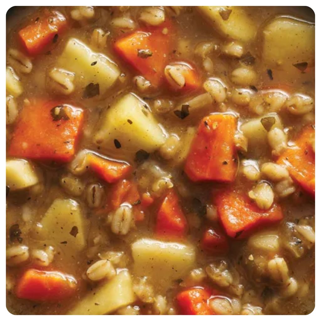 root veg and barley soup root veg and barley soup