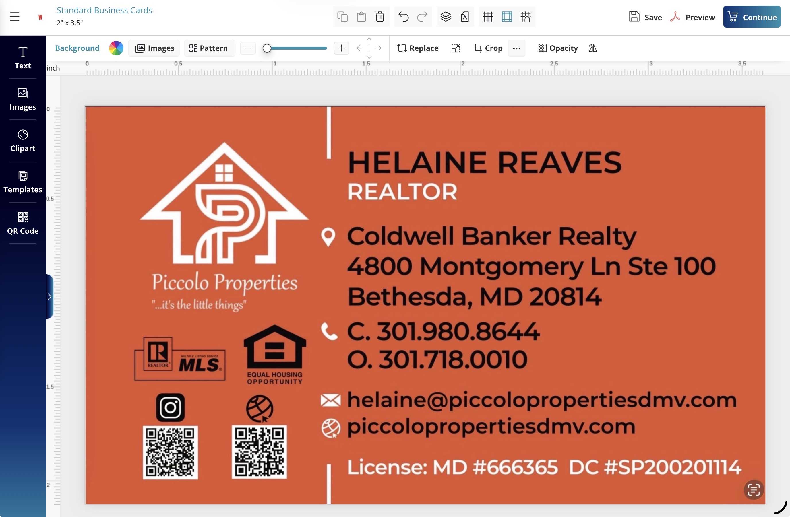 Online Design Tool Interface