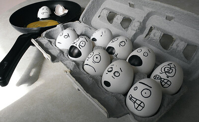 Eggs cracking under stress