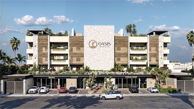 Imagen de la fachada frontal de Oasis Ananta