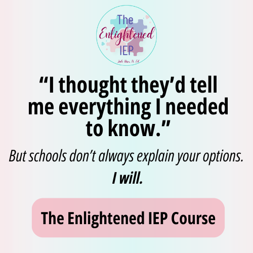 special education, sped, the enlightened iep, iep course, jade kiser, jadekiser course