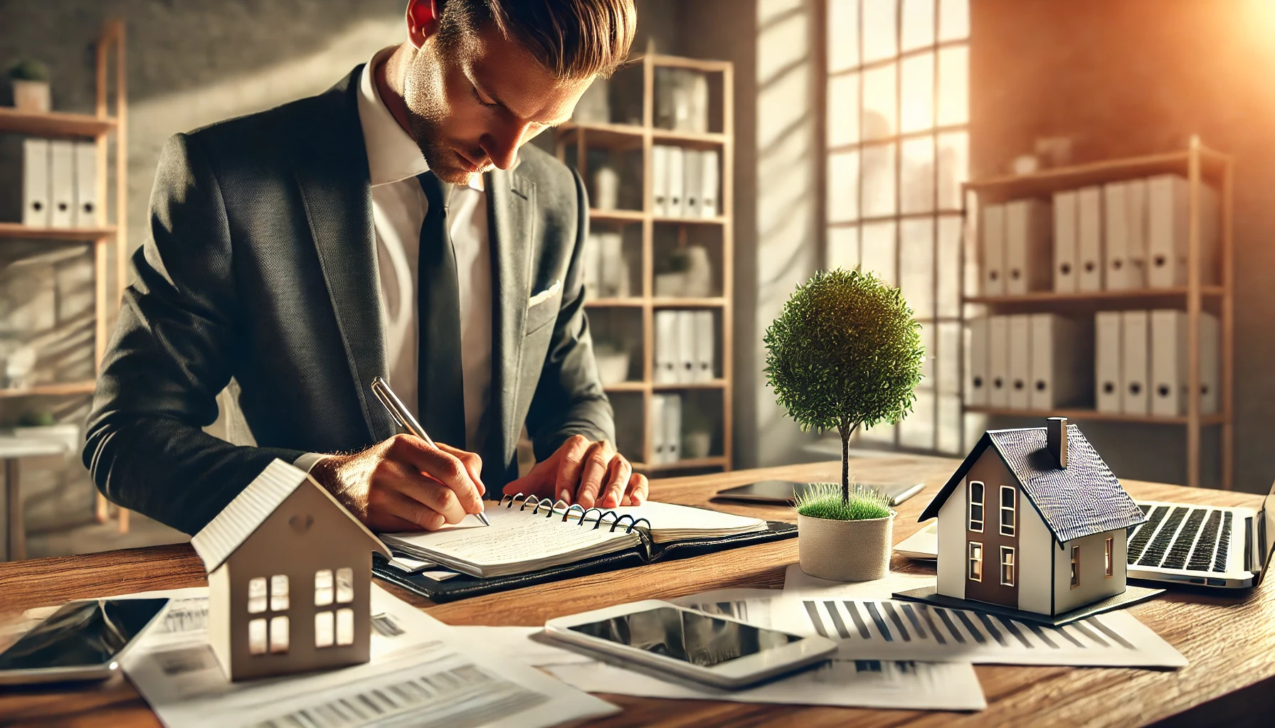 real estate agent focused on goal planning