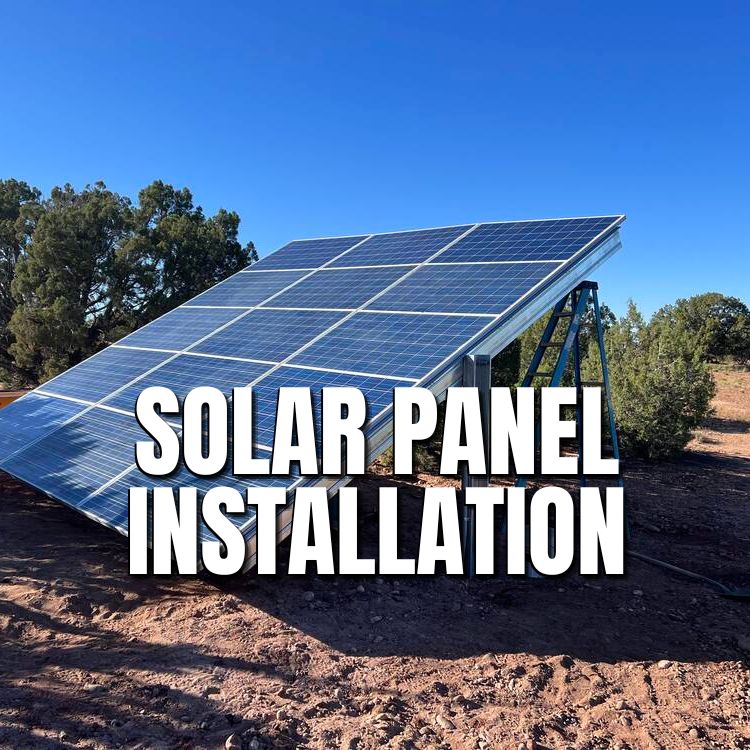 Solar panel installation in Heber-Overgaard, Arizona
