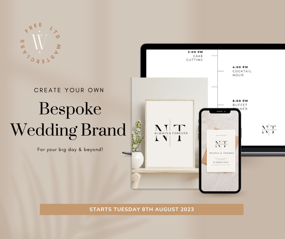 FREE Masterclass: Create your own bespoke wedding brand