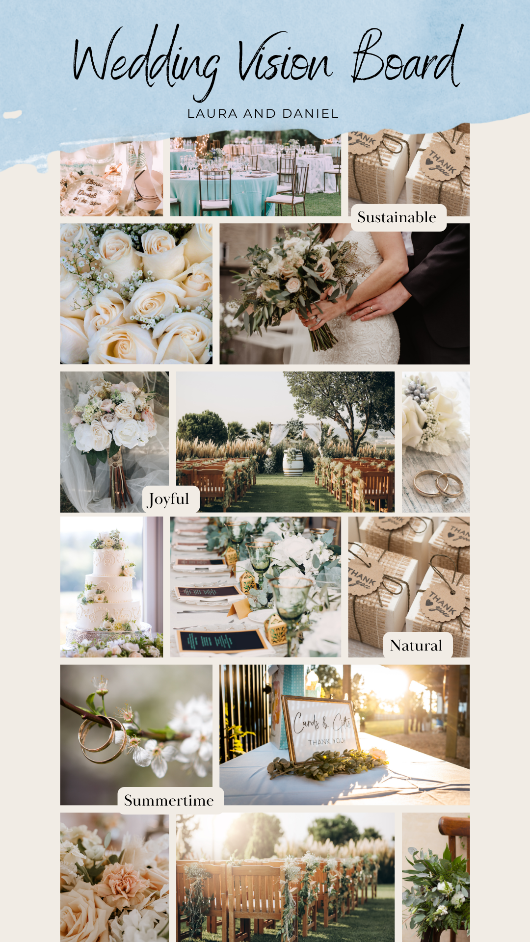 Wedding Vision Board inspo