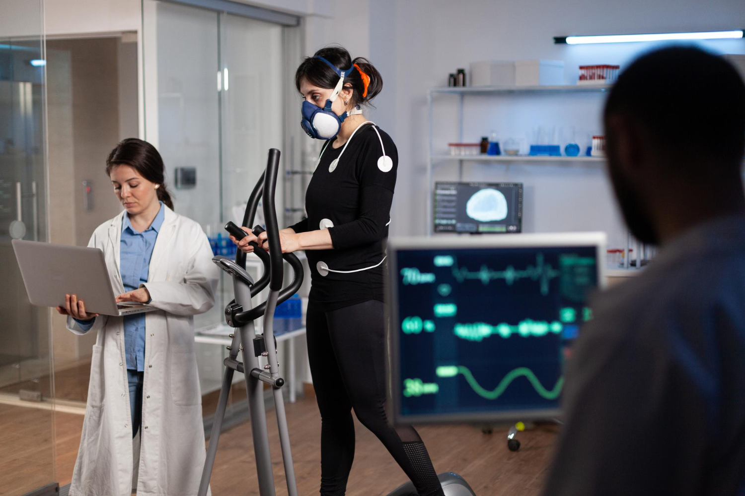Doctor using technology for healthcare